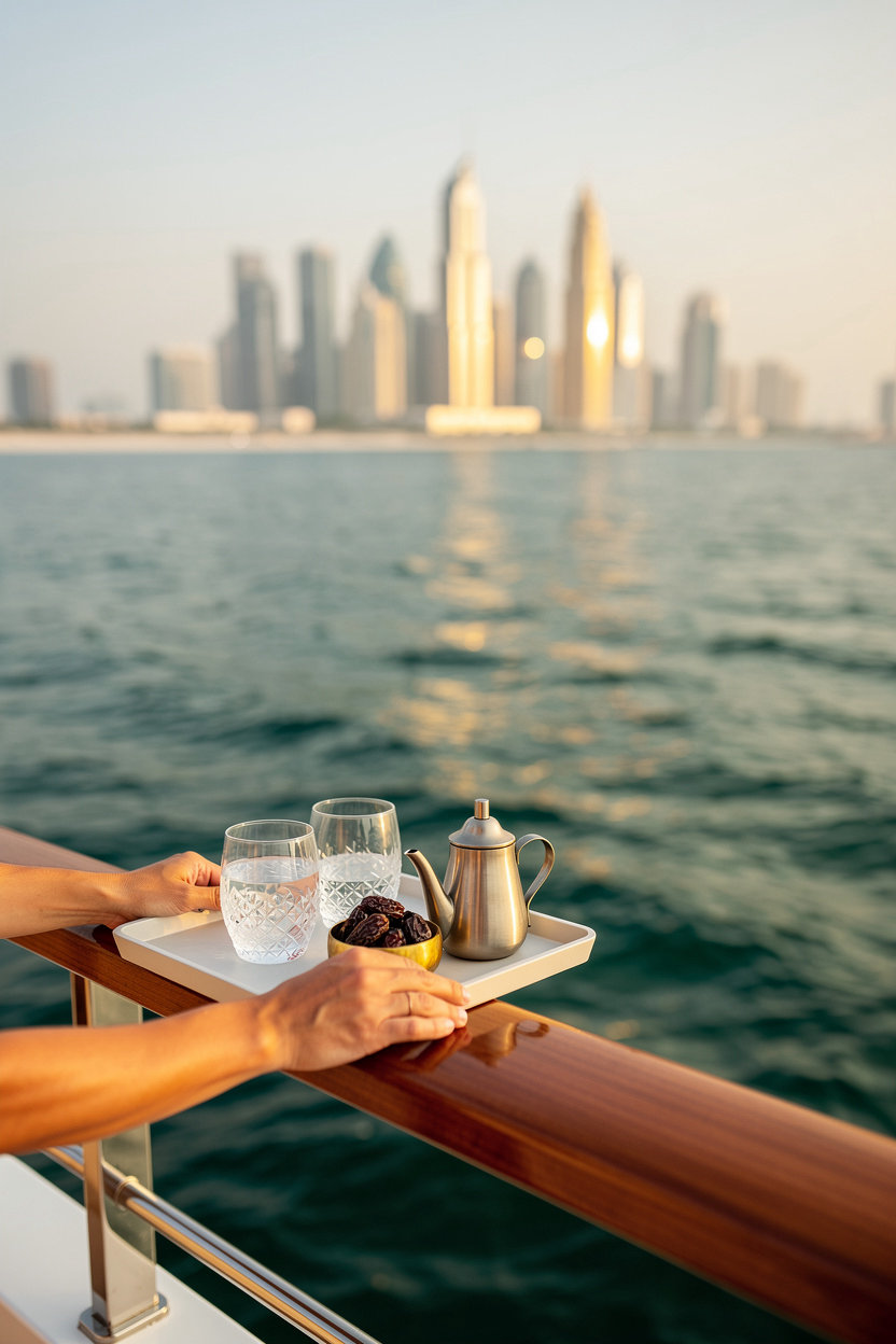 Dubai Prince luxury tour experience - private yacht and desert safari adventures